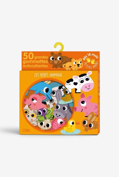 50 Sticker mit Tierbabys von Lito 1