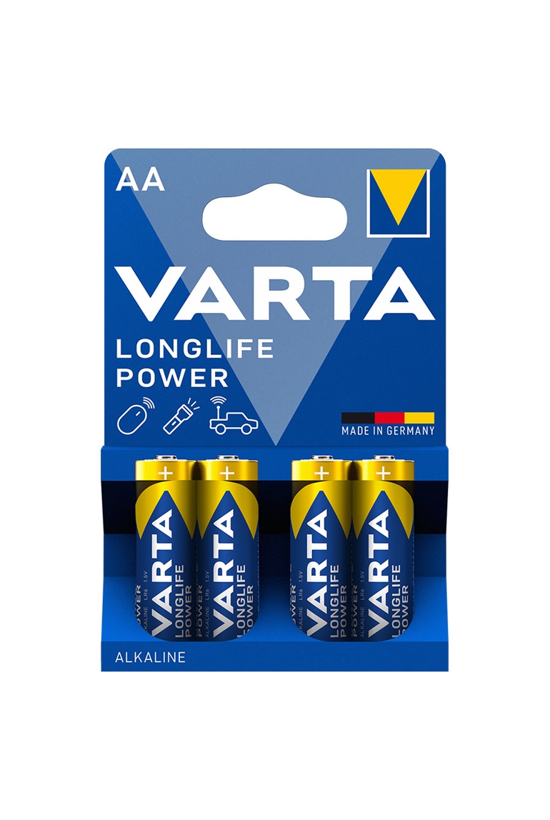 Blister 4 piles AA/LR06 LONGLIFE Power Varta 1