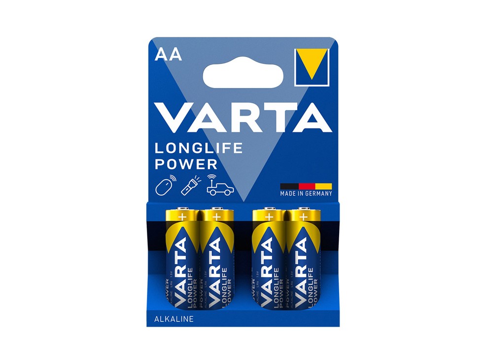 Blister 4 piles AA/LR06 LONGLIFE Power Varta 1