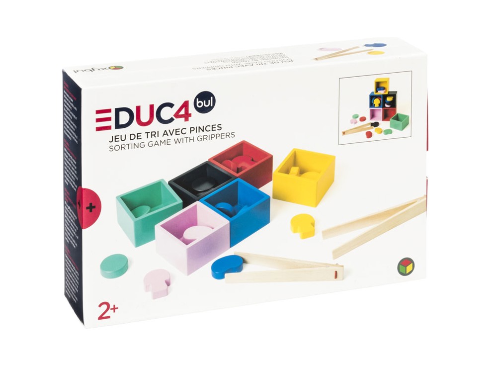 Jeu de tri en bois avec pinces Oxybul 1
