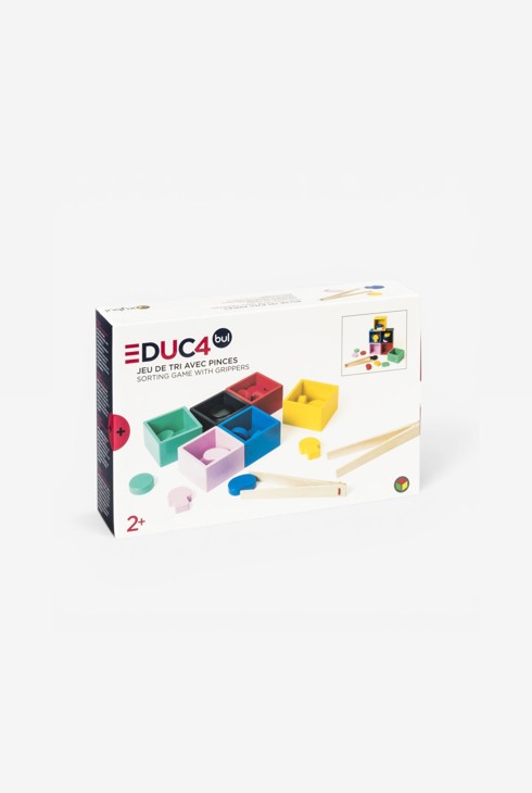 Jeu de tri en bois avec pinces Oxybul 1