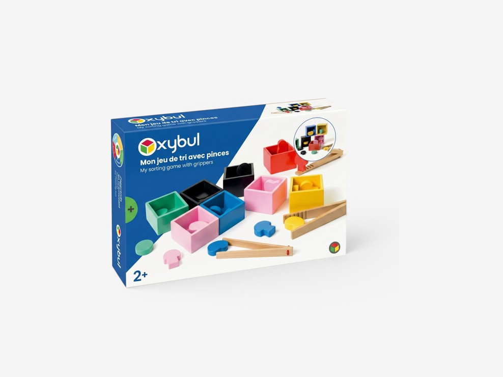Jeu de tri en bois avec pinces Oxybul 1