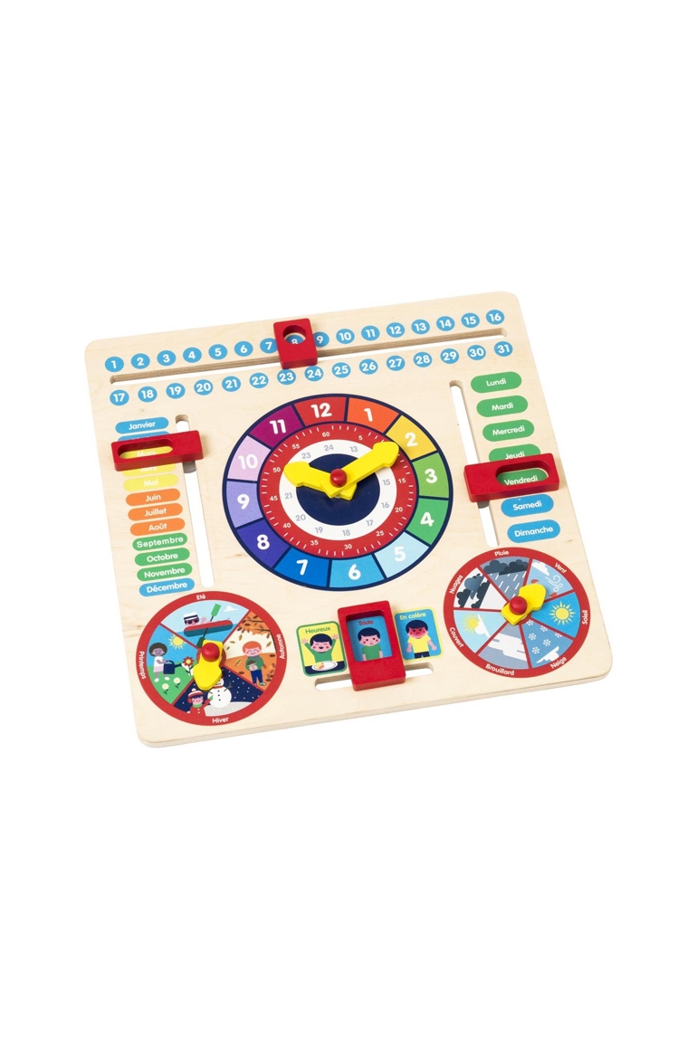 Horloge calendrier en bois Oxybul 1