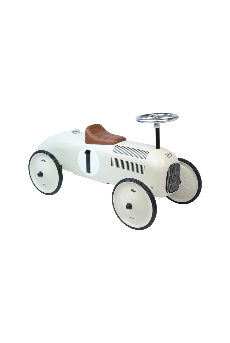 Porteur en métal vintage blanc crème Vilac 1
