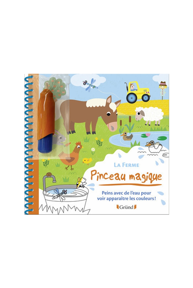Livre Pinceau magique La ferme - Gründ 1