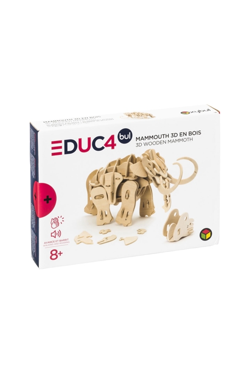 3D geanimeerde houten mammoet Oxybul 1