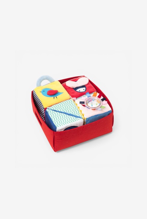 4 cubes d'éveil en tissu Oxybul 2