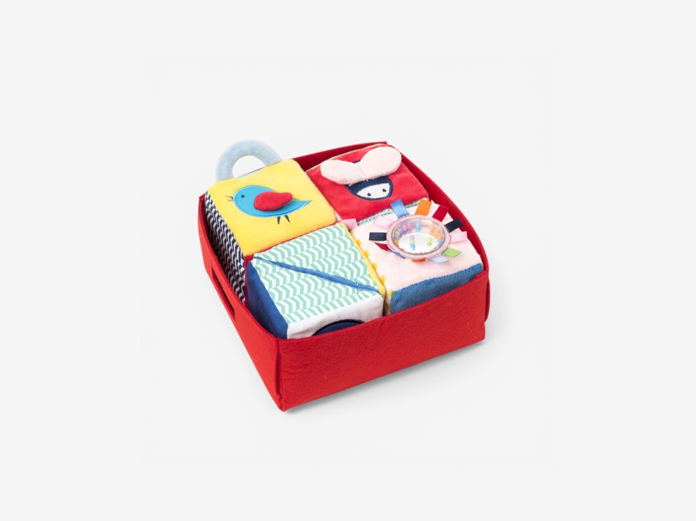 4 cubes d'éveil en tissu Oxybul 2