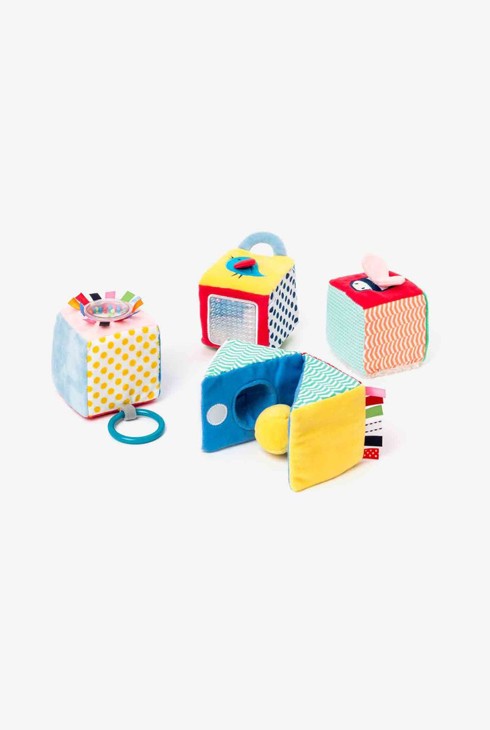 4 cubes d'éveil en tissu Oxybul 1