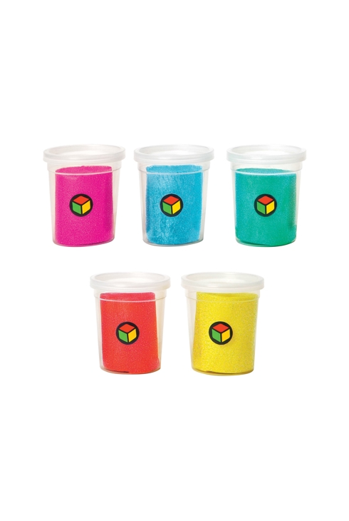 5 pots de pâte à modeler pailletée Oxybul