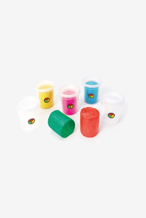 5 pots de pâte à modeler pailletée Oxybul 1