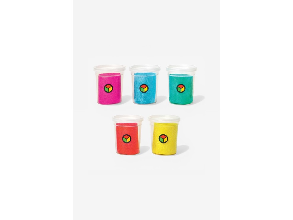 5 pots de pâte à modeler pailletée Oxybul 1