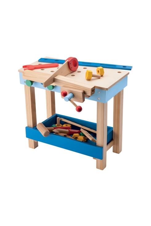 Établi de bricolage en bois avec ses outils Oxybul