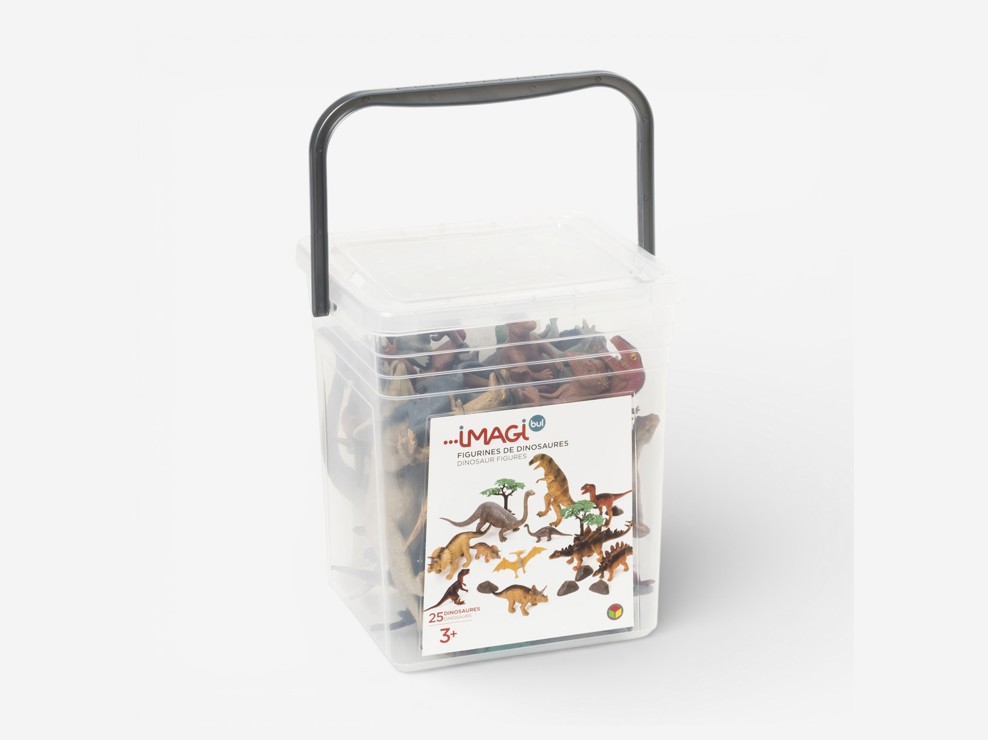 Grand baril de figurines de dinosaures Oxybul 1
