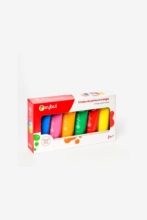 6 tubes de peinture à doigts Oxybul 1