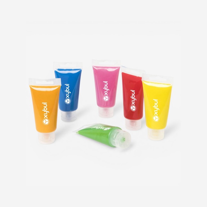 6 tubes de peinture à doigts Oxybul