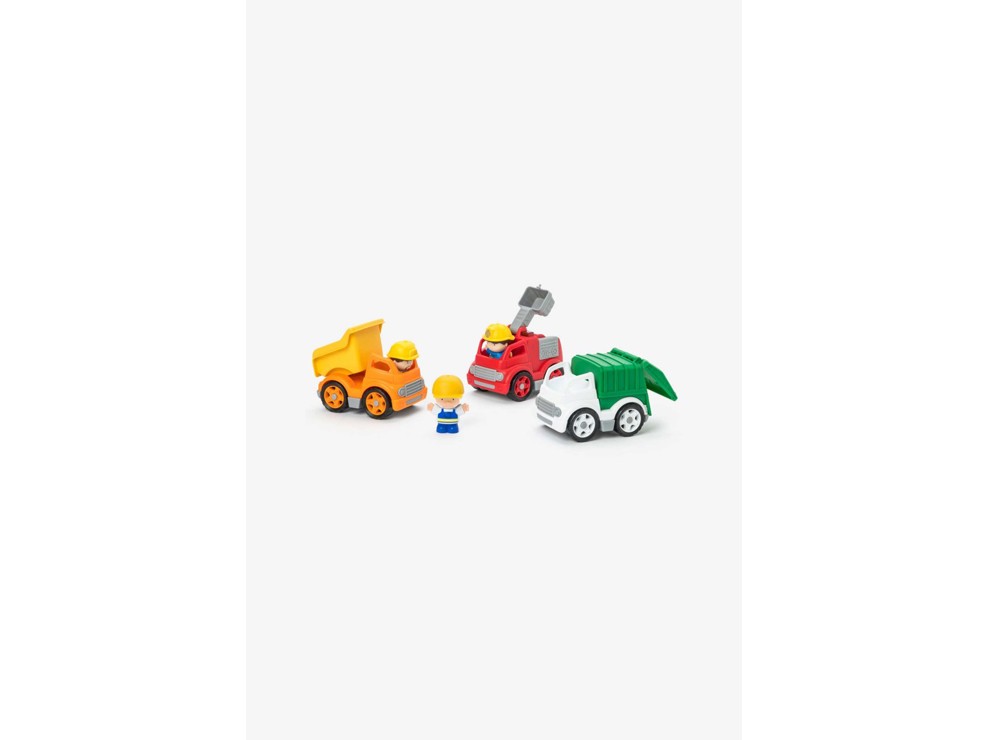 Set 3 camions et 3 figurines Oxybul 1