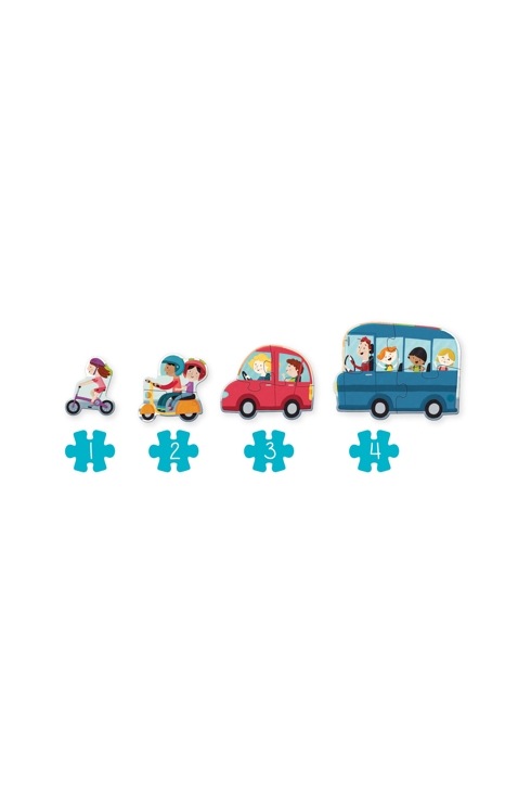 Puzzle XXL Véhicules 18 pièces Goula