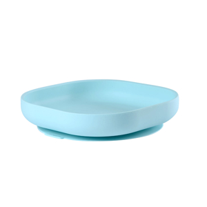 Assiette silicone ventouse bleue Beaba 1