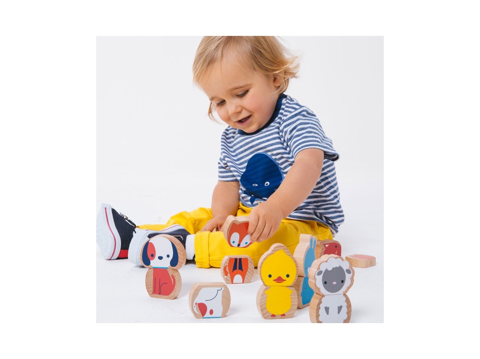 8 animaux magnétiques en bois Oxybul 2