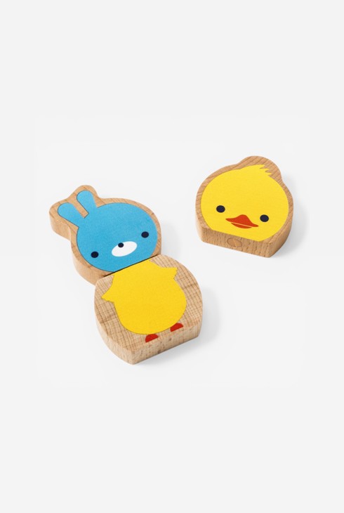 8 animaux magnétiques en bois Oxybul