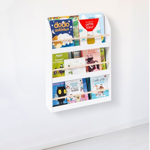 oxybul | Bibliothèque pivotante Blanc et Gris 2-12 Ans