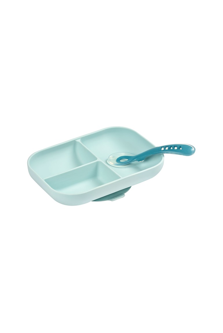 Coffret repas compartimenté 2 pièces bleu Beaba 1