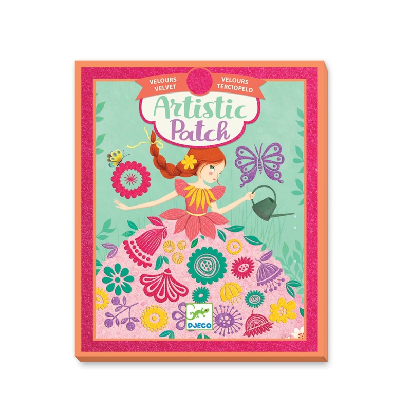 Djeco - Coffret Artistic Patch Velours Demoiselle
