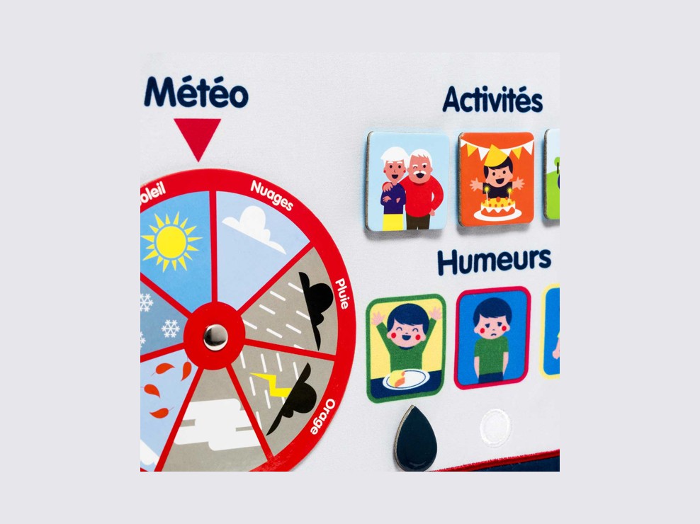 Calendrier en tissu Oxybul 2