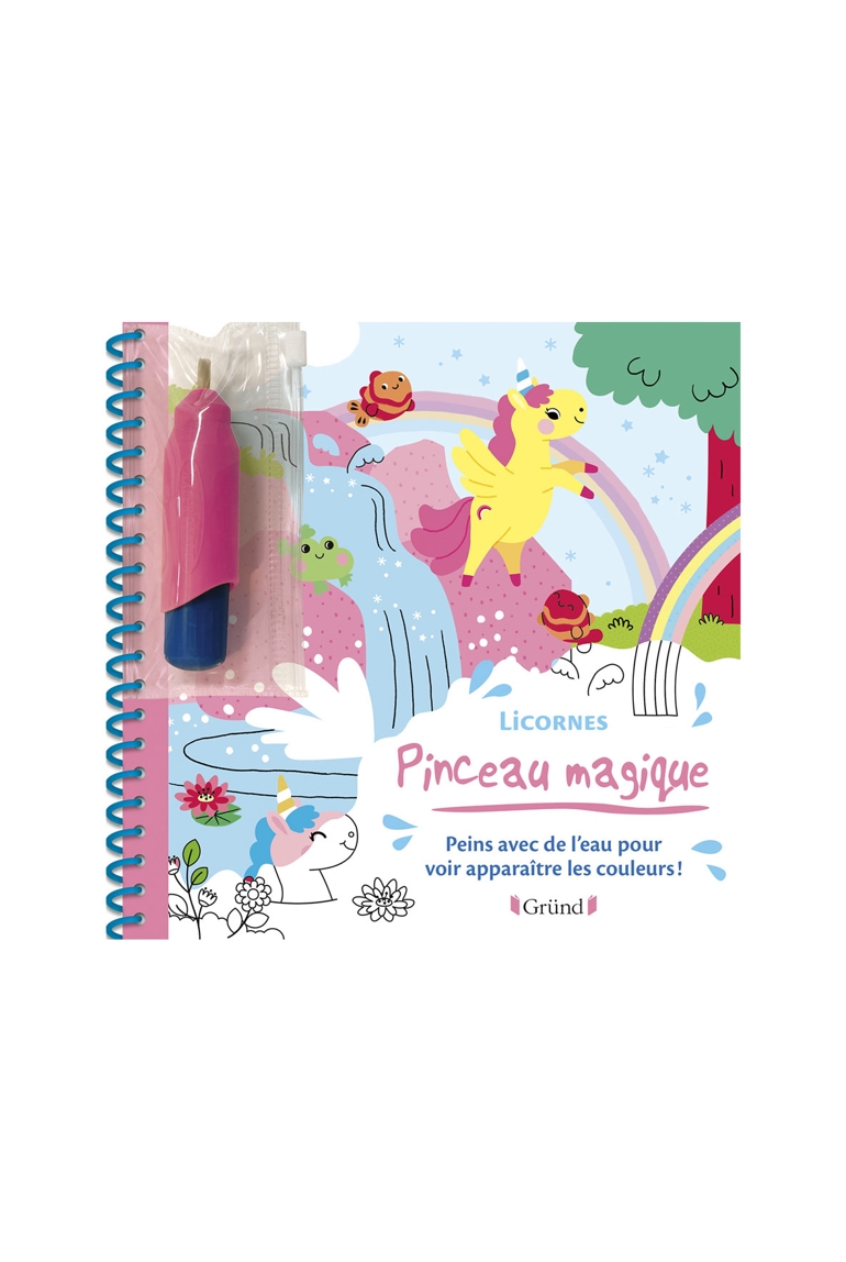 Livre Pinceau magique licornes - Gründ 1