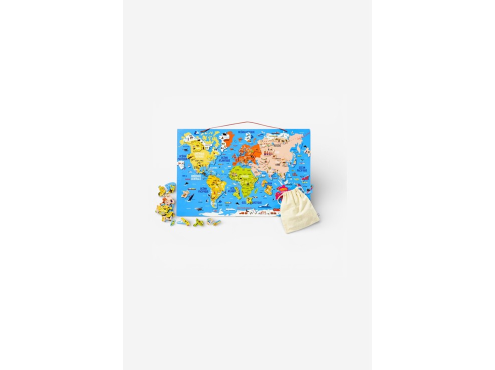 Carte du monde magnétique Recto Verso Oxybul 1