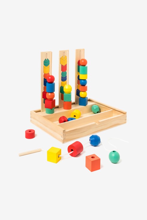 Jeux de perles en bois éducatif Oxybul 1