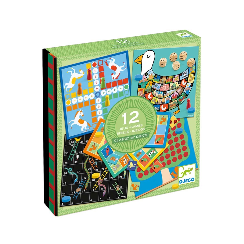 Djeco - Coffret classic 12 jeux
