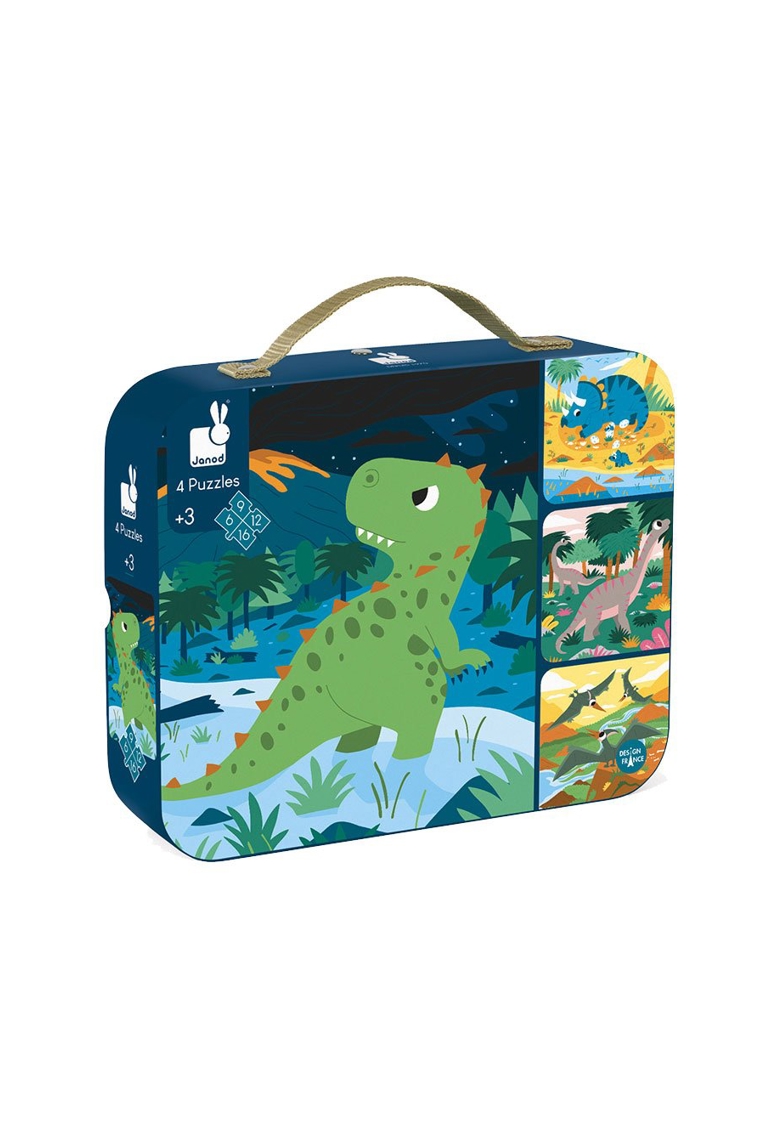 4 puzzles évolutifs dinosaures Janod 1