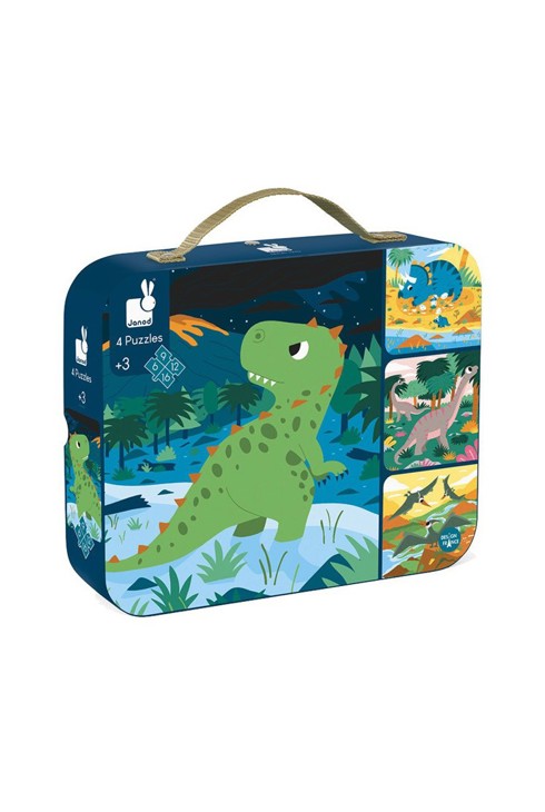 4 puzzles évolutifs dinosaures Janod 1