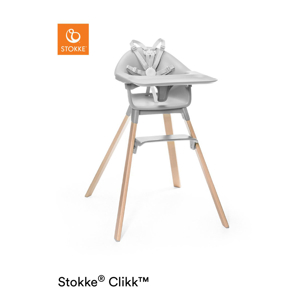 Chaise haute Clikk gris nuage Stokke 1