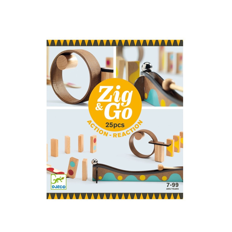 Djeco - Circuit de billes Zig & Go 25 pièces