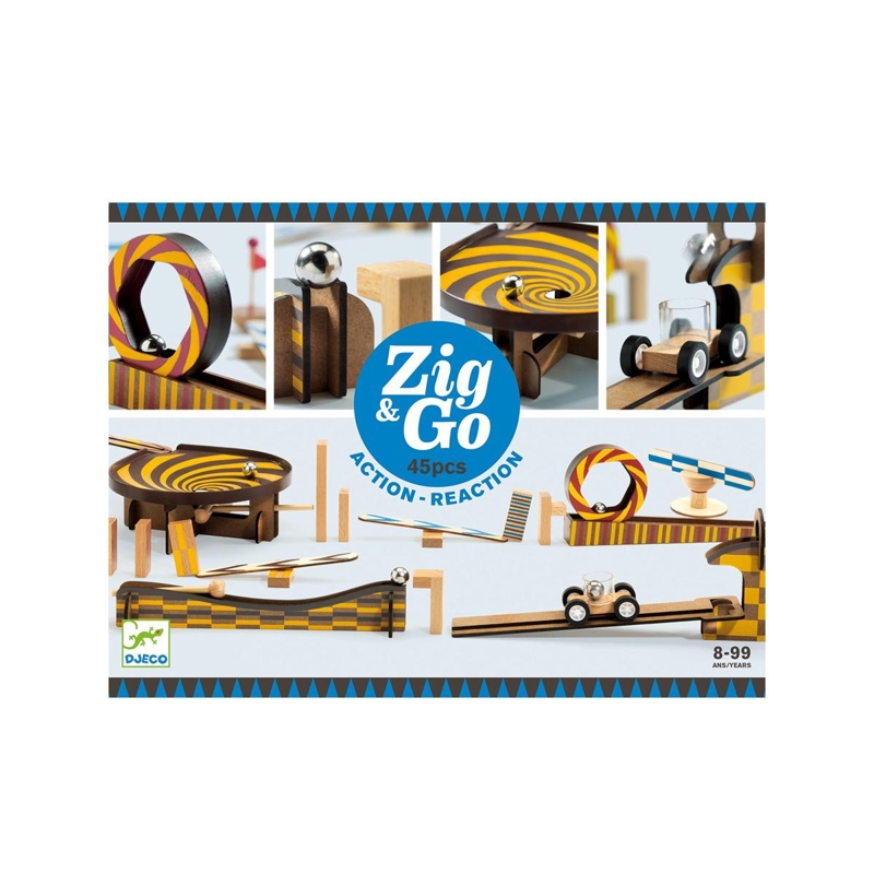 Djeco - Circuit de billes Zig & Go 45 pièces