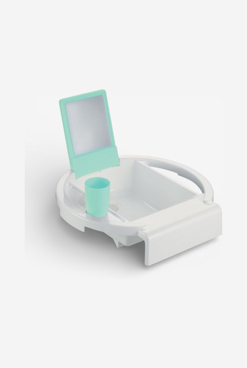 Lavabo d'apprentissage blanc et vert Oxybul 1