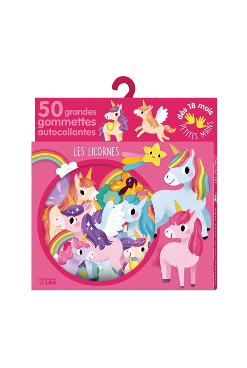 50 gommettes petites mains licornes - Lito 1