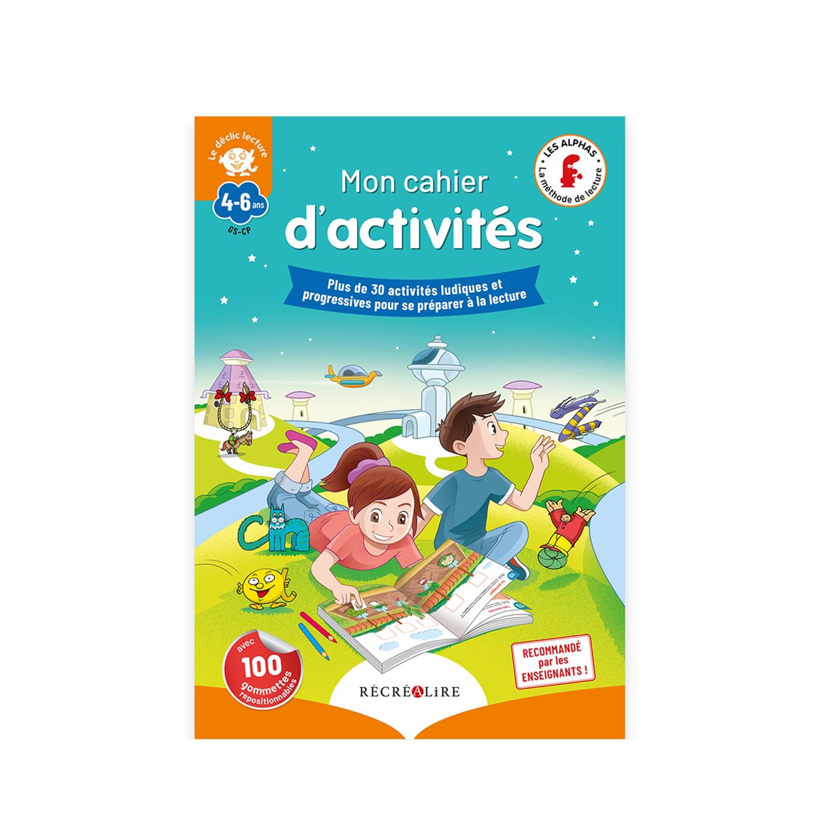 Page De Garde Cahier De Lecture Du Soir Alphas Livre Mon cahier d'activités Le déclic de la lecture - Récréalire | IDKIDS