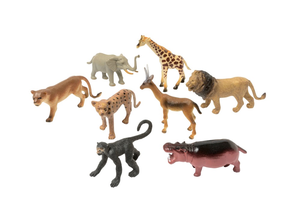 8 animaux plastique Oxybul 1