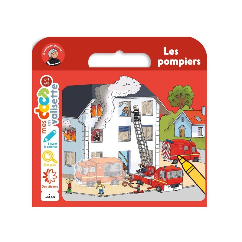 Livre Mes docs en valisettes les pompiers - Milan Jeunesse