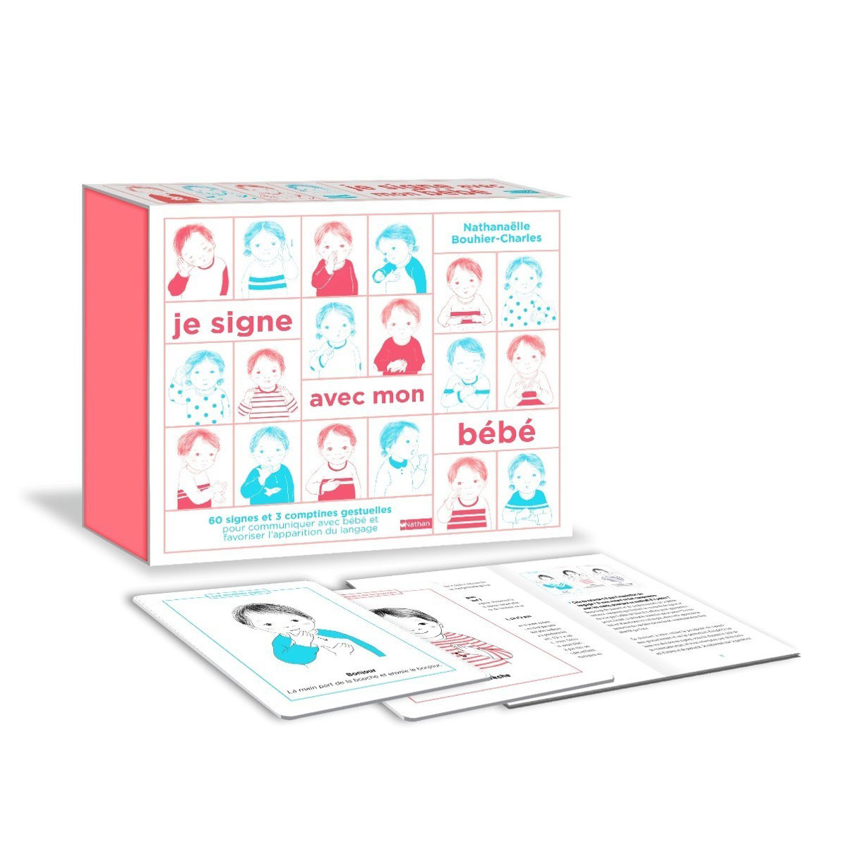 Coffret Je Signe Avec Mon Bebe Nathan Jeunesse Pour Enfant De 1 An A 3 Ans Oxybul Eveil Et Jeux