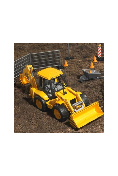 Tractopelle de chantier à 2 fourches Bruder